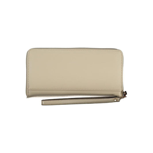 Guess Jeans Beige Polyethylene Wallet Guess Jeans Tan