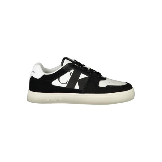 Calvin Klein White Leather Men Sneaker Calvin Klein Light Gray