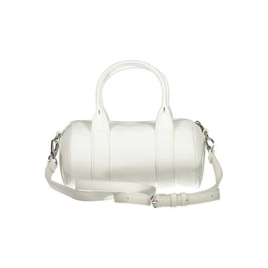 Valentino Bags White Polyethylene Handbag Valentino Bags Light Gray