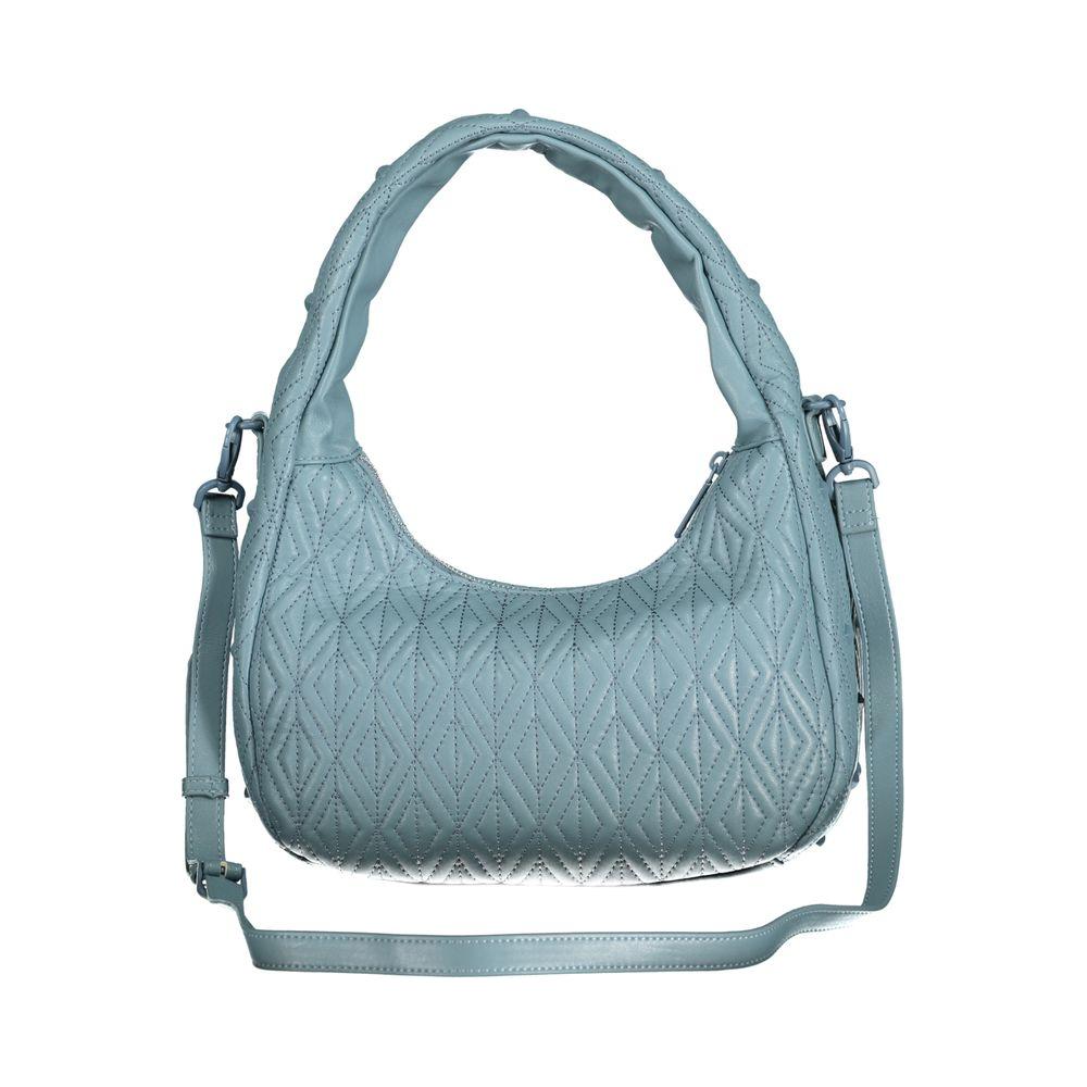 Front view with bag zipped and handles upright.