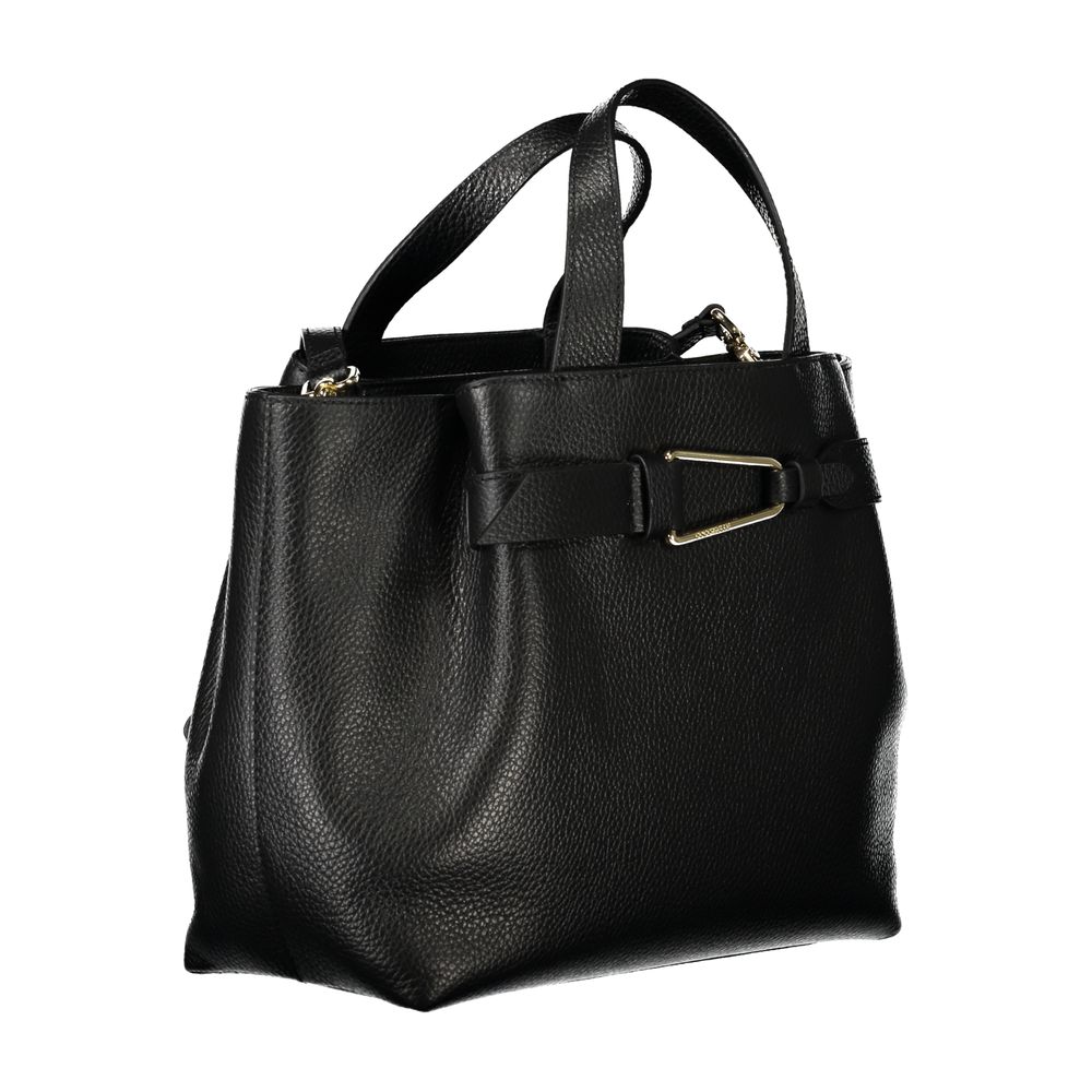 Front view with bag zipped and handles upright.