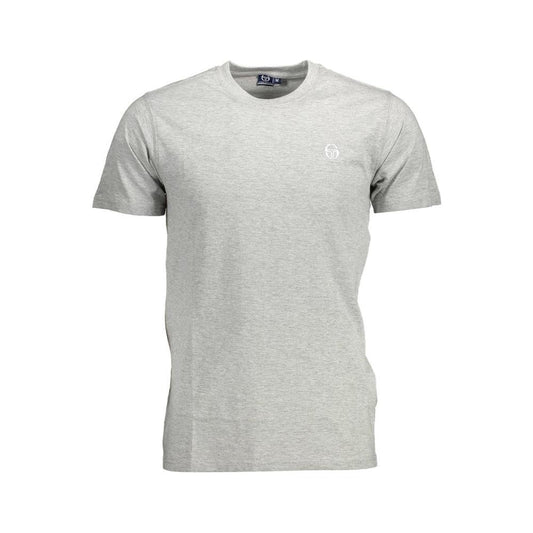 Sergio Tacchini Gray Cotton T-Shirt Sergio Tacchini Gray