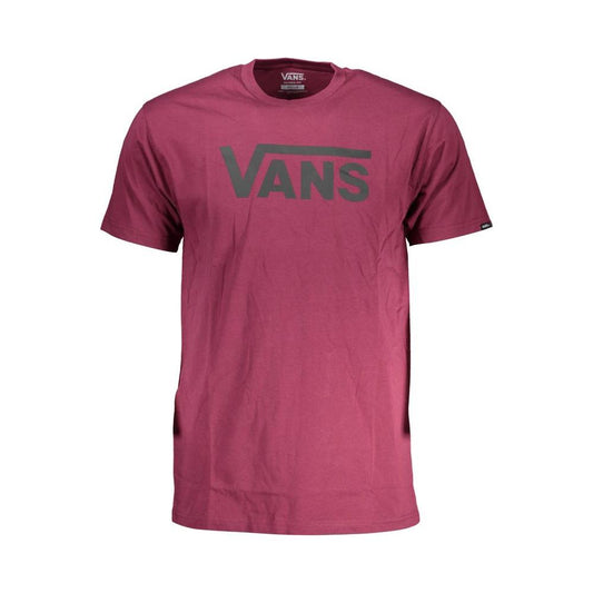 Vans Purple Cotton Men T-Shirt Vans Maroon