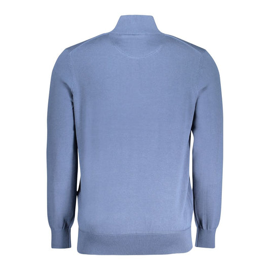 Timberland Blue Cotton Men Sweater Timberland Light Slate Gray