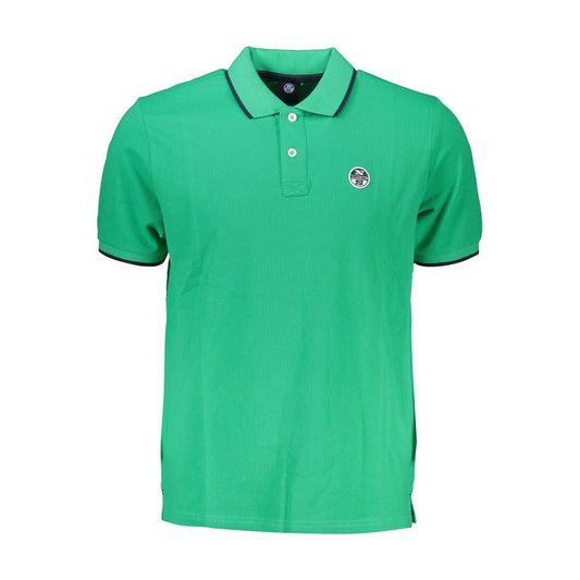 North Sails Green Cotton Polo Shirt North Sails Medium Sea Green