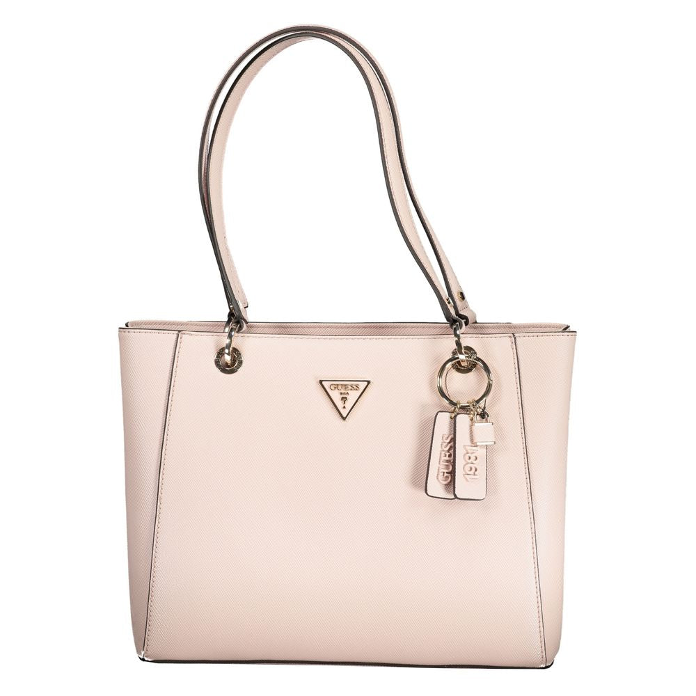 Front view with bag zipped and handles upright.