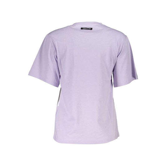 Cavalli Class Purple Cotton Women T-Shirt Cavalli Class Thistle