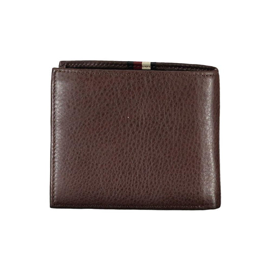 Tommy Hilfiger Brown Leather Men Wallet Tommy Hilfiger Dark Slate Gray