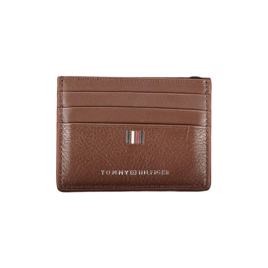 Tommy Hilfiger Sleek Leather Card Holder with Contrast Detailing Tommy Hilfiger Sienna