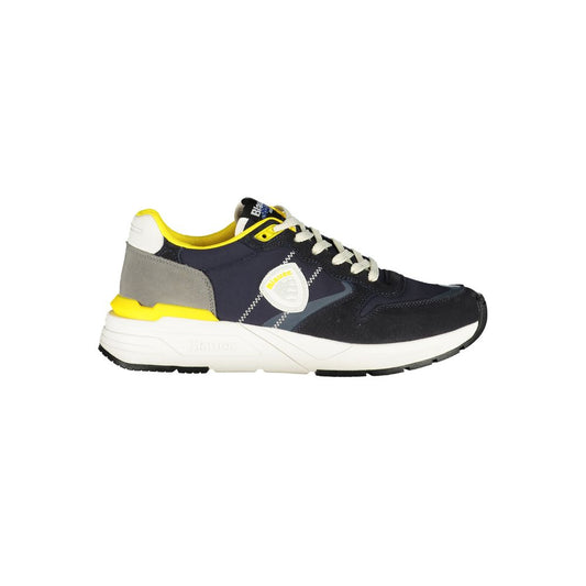 Blauer Blue Polyester Men Sneaker Blauer Light Gray