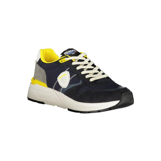 Blauer Blue Polyester Men Sneaker Blauer Dark Slate Gray