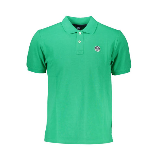 North Sails Green Cotton Polo Shirt North Sails Medium Sea Green