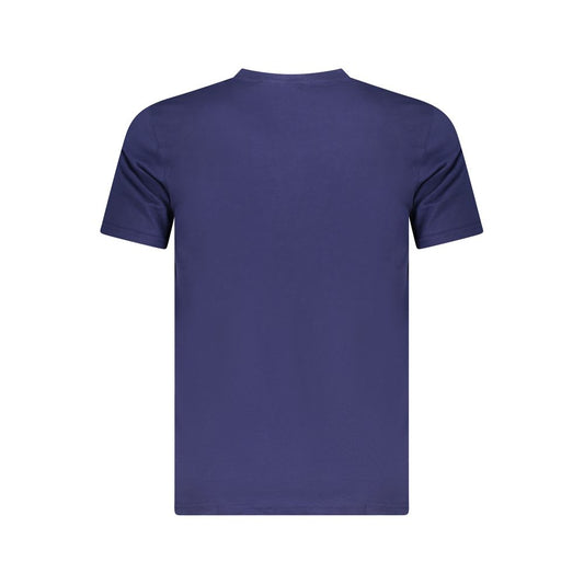 Cavalli Class Blue Cotton Men T-Shirt Cavalli Class Dark Slate Gray