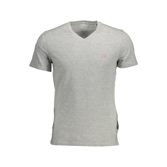 Guess Jeans Gray Cotton Men T-Shirt Guess Jeans Dark Gray