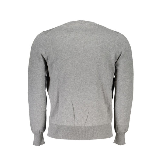 North Sails Gray Cashmere Men Sweater North Sails Dark Gray