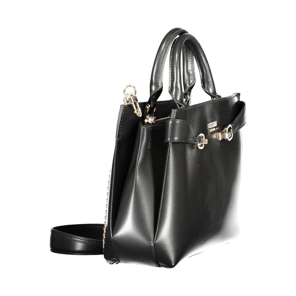 Front view with bag zipped and handles upright.