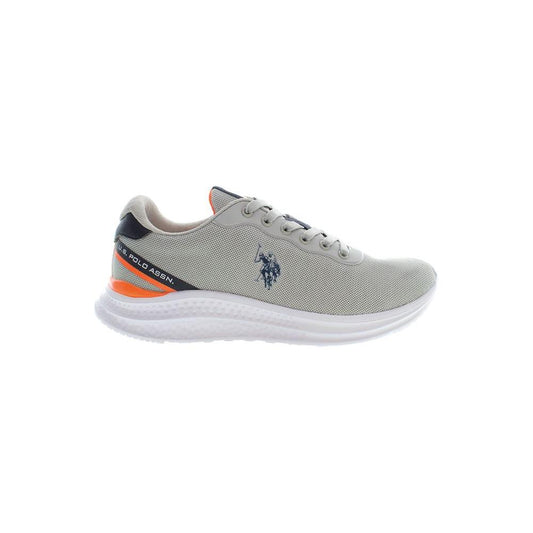 U.S. POLO ASSN. Gray Polyester Men Sneaker U.S. POLO ASSN. Gray