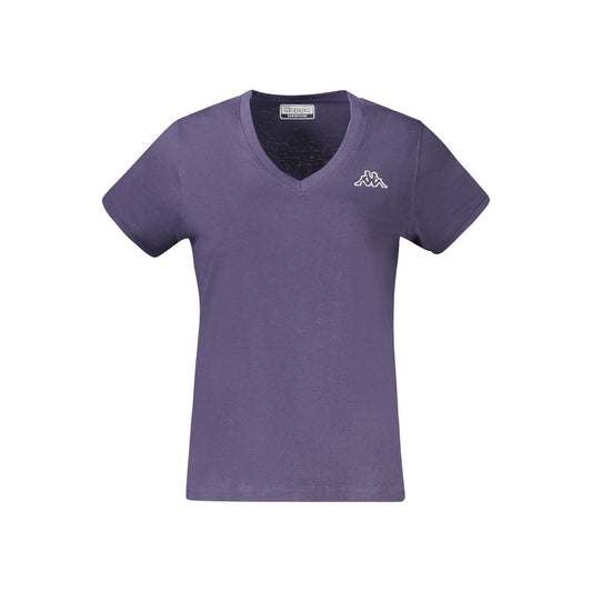 Kappa Blue Cotton Women T-Shirt Kappa Dim Gray