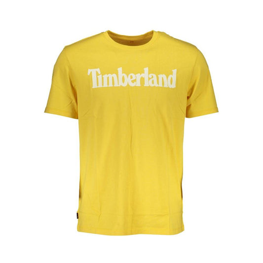 Timberland Yellow Cotton T-Shirt Timberland Sandy Brown