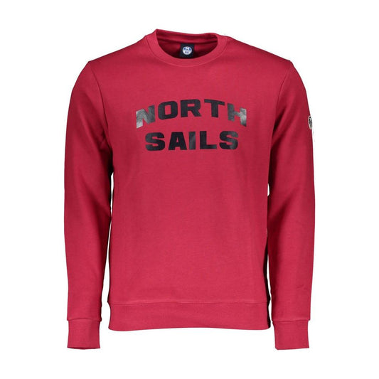 North Sails Red Cotton Men Sweater North Sails Maroon