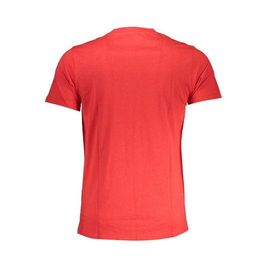 Cavalli Class Red Cotton T-Shirt Cavalli Class Tomato