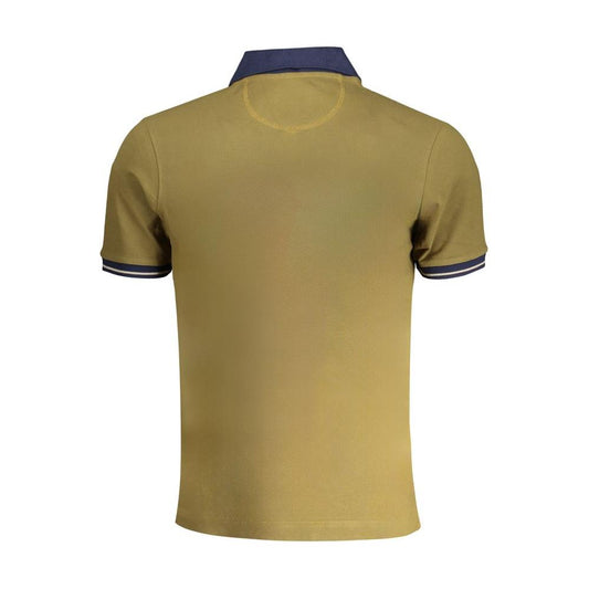 La Martina Green Cotton Polo Shirt La Martina Sienna