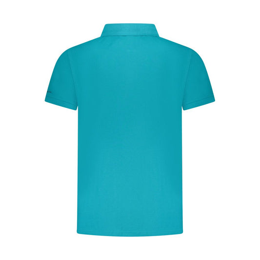 Trussardi Light Blue Cotton Men Polo Shirt