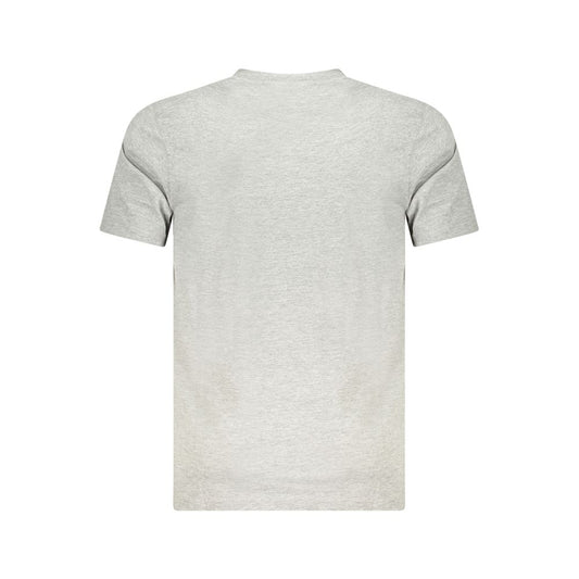 Cavalli Class Gray Cotton Mens TShirt Cavalli Class Light Gray