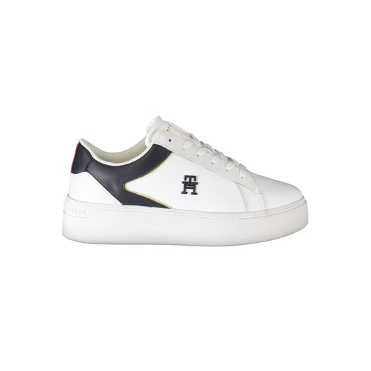 Tommy Hilfiger White Polyester Sneaker Tommy Hilfiger Lavender