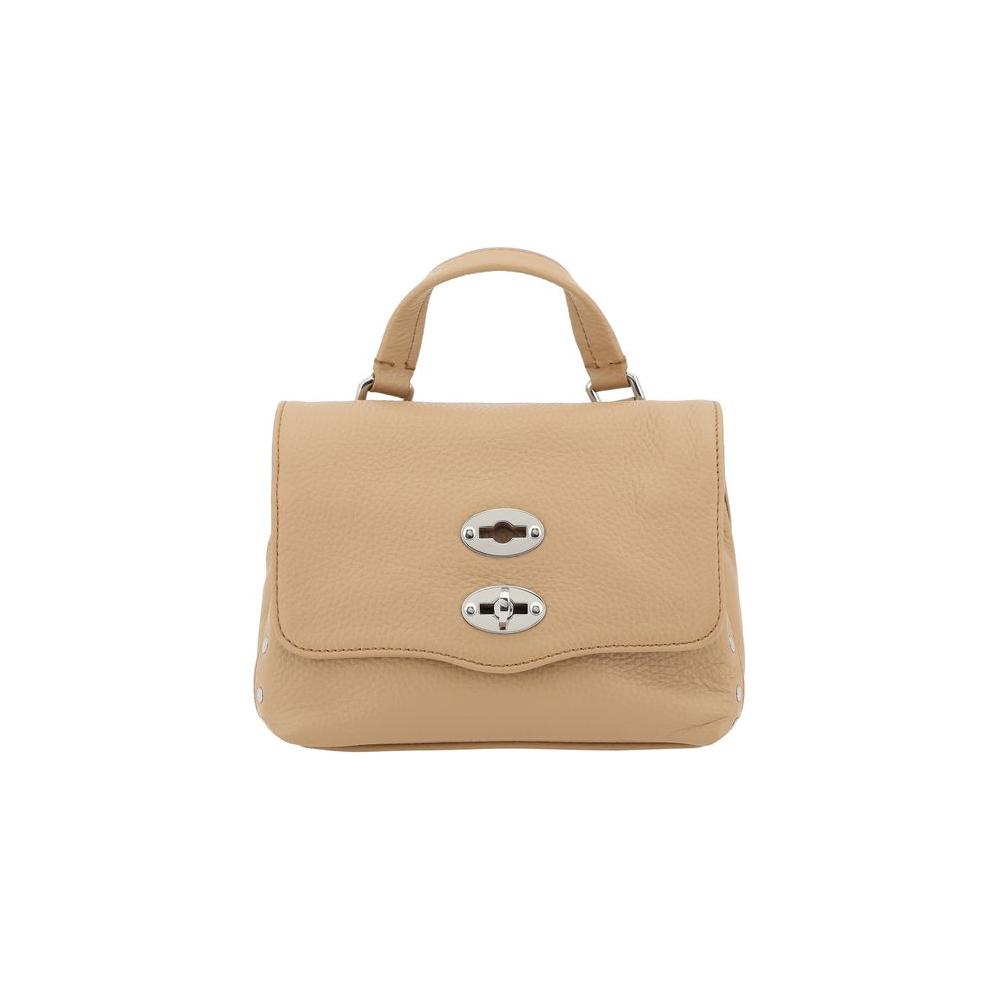 Front view with bag zipped and handles upright.