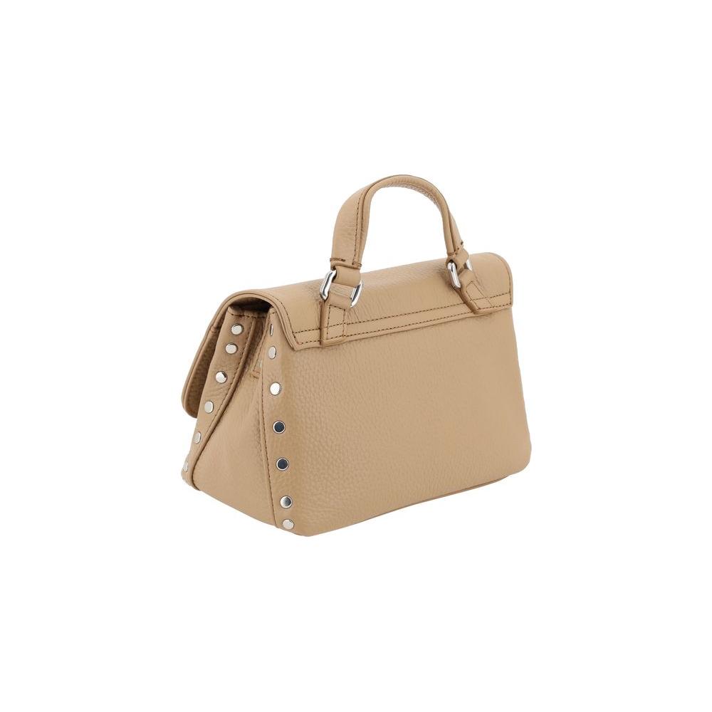 Front view with bag zipped and handles upright.