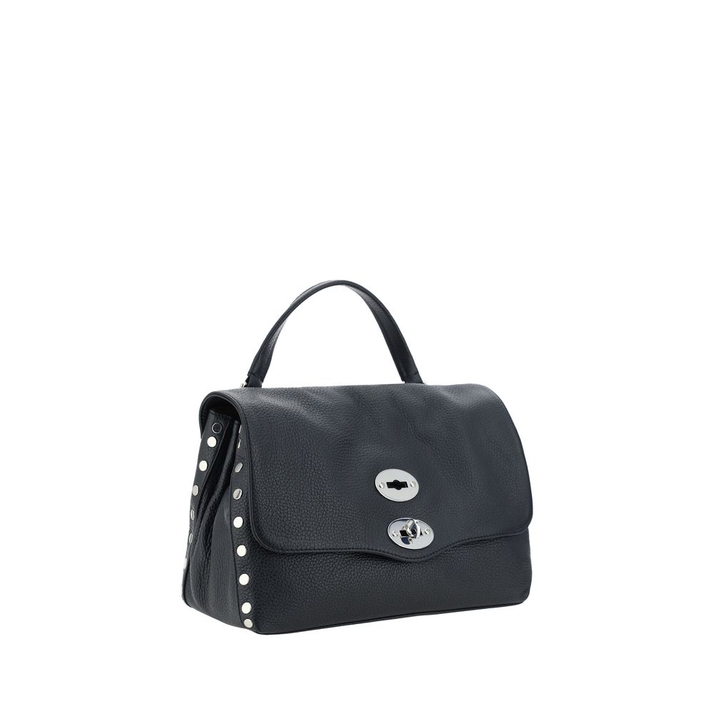 Front view with bag zipped and handles upright.