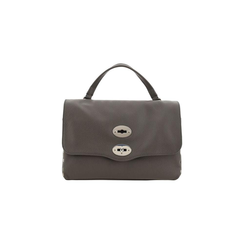 Front view with bag zipped and handles upright.