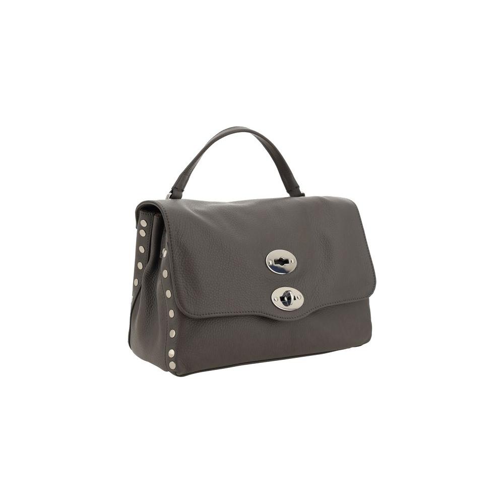 Front view with bag zipped and handles upright.