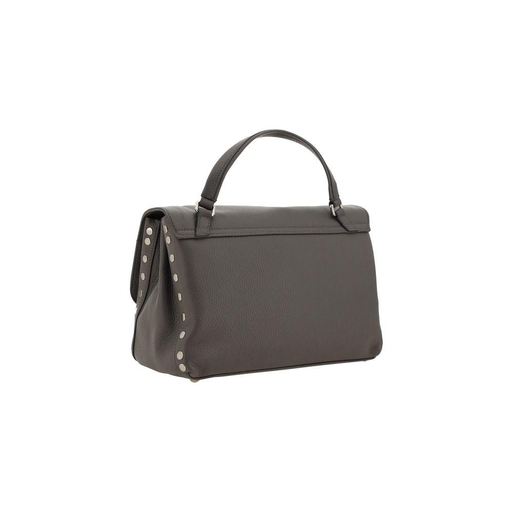 Front view with bag zipped and handles upright.