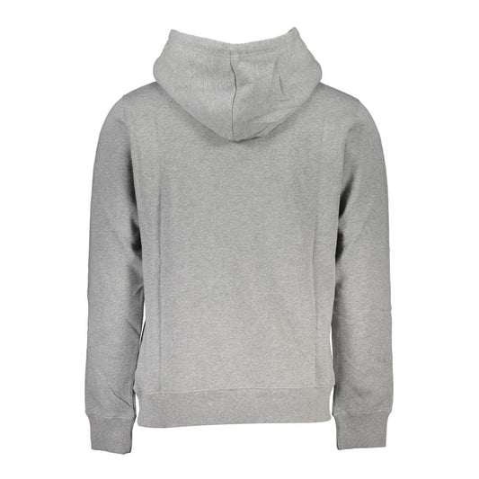 Calvin Klein Gray Cotton Men Sweater Calvin Klein Dark Gray