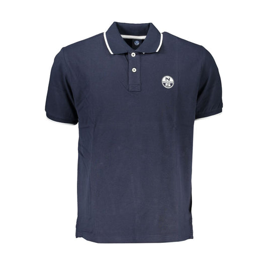 North Sails Blue Cotton Polo Shirt North Sails Dark Slate Gray