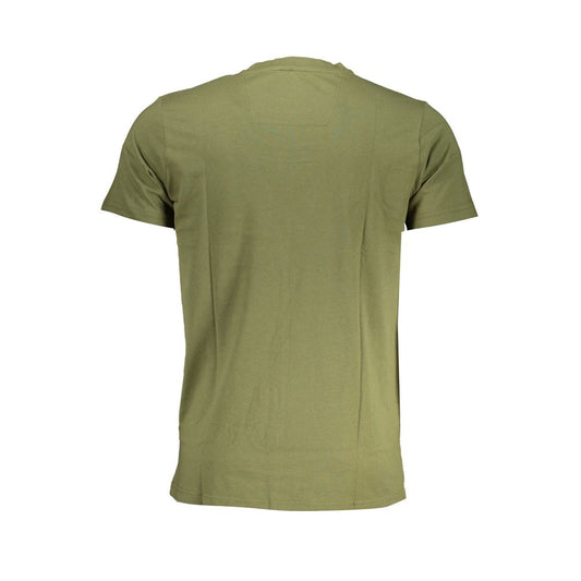 Cavalli Class Green Cotton T-Shirt Cavalli Class Dim Gray