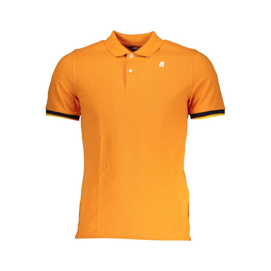 K-WAY Vibrant Orange Contrast Detail Polo K-WAY Goldenrod