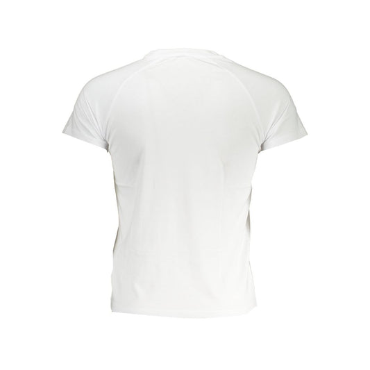 K-WAY Sleek White Crew Neck Tee with Logo Accent K-WAY Lavender