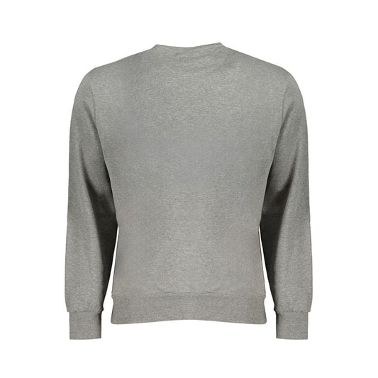North Sails Gray Cotton Men Sweater North Sails Dark Gray