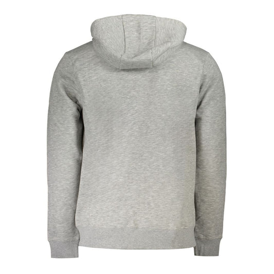 Norway 1963 Gray Cotton Men Sweater with Hood and Zip Norway 1963 Dark Gray