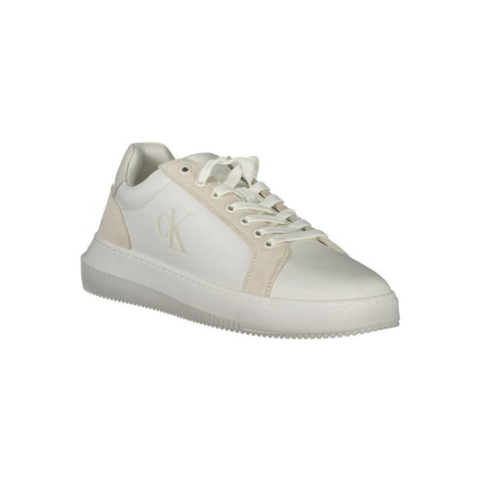 Calvin Klein White Polyethylene Men Sneaker Calvin Klein Gray