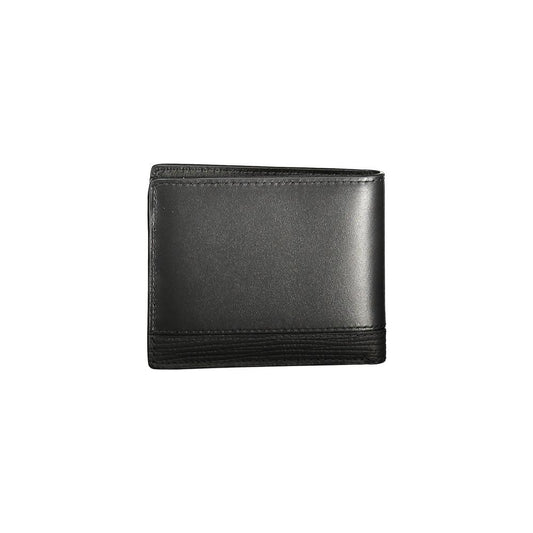 Tommy Hilfiger Black Leather Men Wallet Tommy Hilfiger Dark Slate Gray