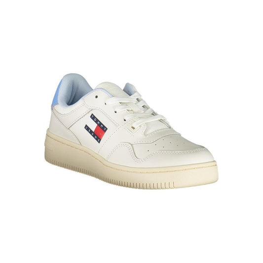 Tommy Hilfiger White Leather Women Sneaker TO-36749-EU36/US6