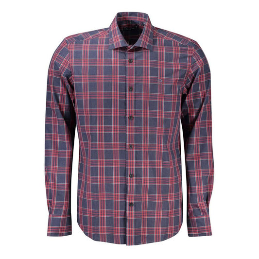North Sails Blue Cotton Men Shirt North Sails Dim Gray