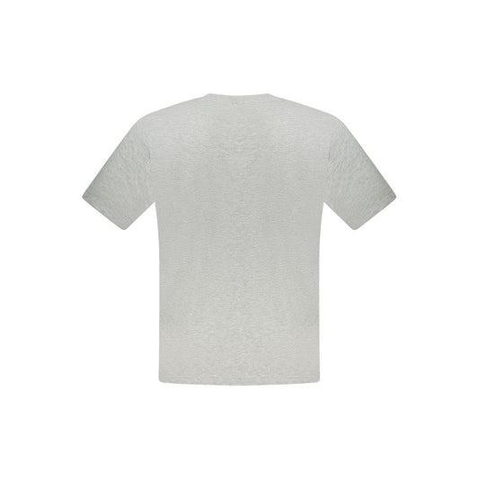North Sails Gray Cotton Men T-Shirt North Sails Gray