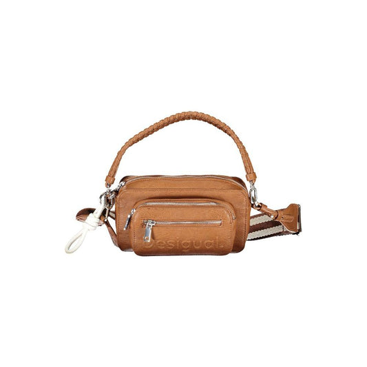 Desigual Brown Polyethylene Handbag Desigual Sienna