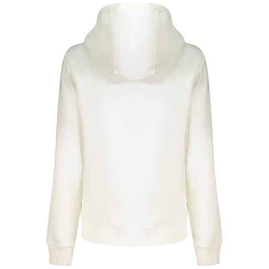 Tommy Hilfiger White Cotton Women's Hooded Sweater Tommy Hilfiger Beige