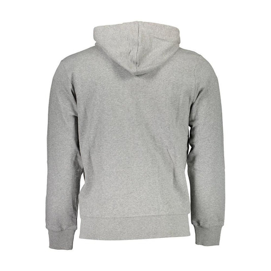 La Martina Gray Cotton Men Sweater La Martina Dark Gray